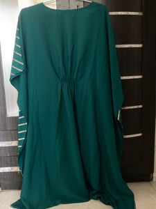 Green Striped kaftan Set(pant plus top)
