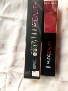 Huda Beauty Eyeliner, Mascara, Compact &amp; Green Tea Primer