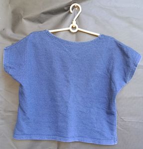 Navy Blue Denim T-shirt For Girls