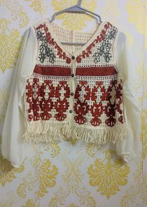 Boho Crochet Knit Top