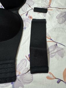 Strapless Padded Black Bra