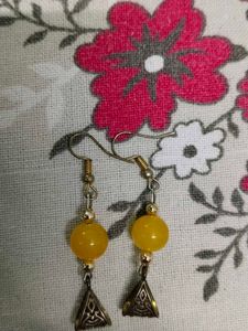 🌼Beautiful Yellow Pearl Necklace Set🌼