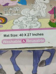 My Colouring Mat Unicorn DIY