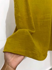 Yellow slip top