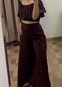 Off Shoulder Party Wear Co-ord Set 🔥price Drop