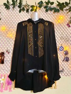 SizeM/L 🎁Buy 2 Get 1 Free 🎁 Elegant  Black Top