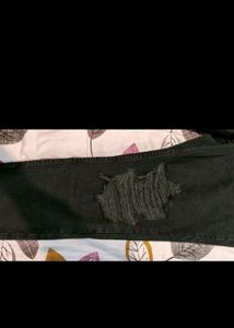 Last Price!!!H&amp;M Ripped Black Wash Jeans