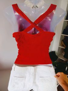 Velvet Backless Top
