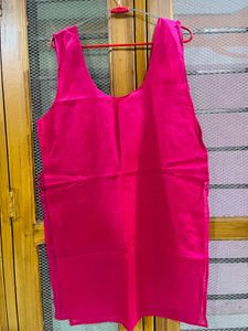 Pink Embroidered Kurta