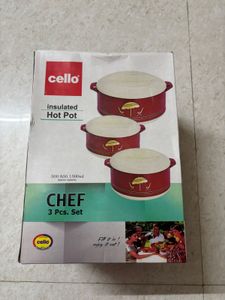 🆕Cello Chef 3 pcs Insulated Hot Pot Casserole