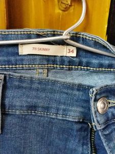 Levis Women Jeans - 34 Waist- 711 Skinny