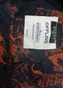 Tropical Print Button-Down Shirt