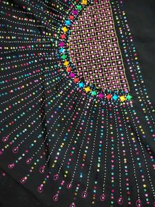 Black Embroidered Saari