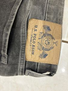 Dark Gray Denim Jeans