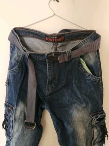 Cargo Jeans with Belt