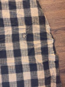 Checkered Button-Down Kurta