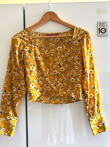 Floral Yellow Crop Too