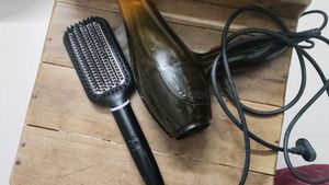 Hair Straightener Comb And Blow Dryer