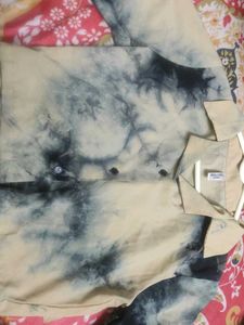 Tie-Dye Button-Down Shirt