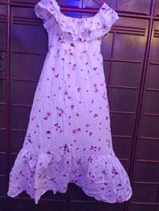 Floral Off-Shoulder Maxi Dress