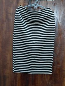 Striped Pencil Skirt
