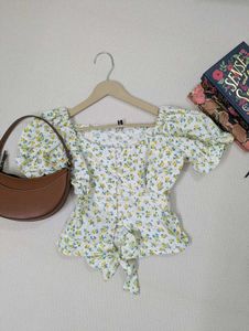 Pretty Floral Crop Tops