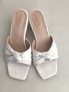 SABBAG White Bow Mules