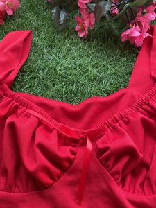 Red Crop Top