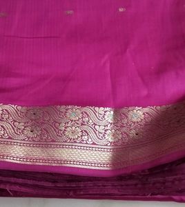 Beautiful Pink Silk Saree