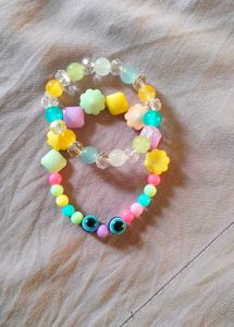 Handmade Beaded Bracelets Combo Of 2