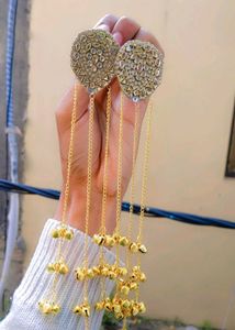 Gold Jhumka Earrings