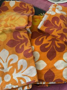 2 Leaf Print BedSheet Set With Pillow Cover