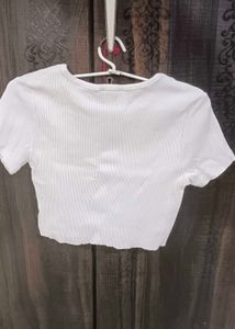 Cute White Crop Top