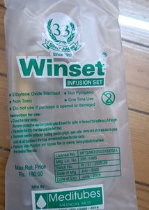Winset Infusion Set - Sterile, Single Use