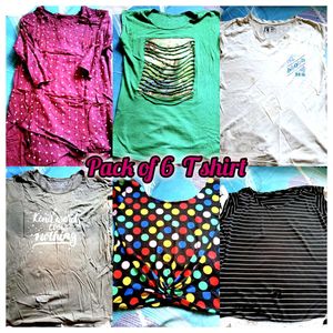 Combo Of 6 T Shirt