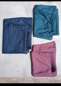 Cotton Plazo Set =3pcs😍