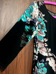 Floral Print Designer Kurta