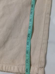 Beige Straight Fit Jeans
