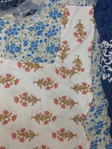 Floral Print Cotton Kurti