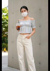 Cute rainbow shine Off-Shoulder Top