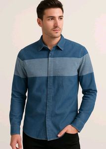 Striped Denim Shirt