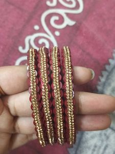 Red &amp; Gold Bangles