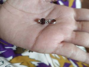 Pur Silver Hoop With Rudraksh✨