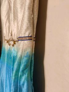 Stylish And Elegant Blue Party Wear Gown