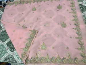 vintage Zardosi hand work saree