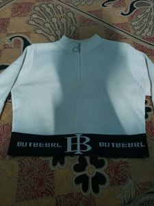 Stylish White Crop Top