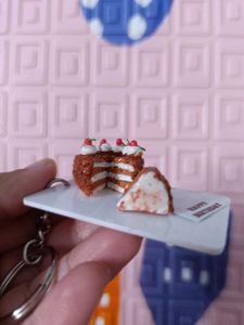 Handmade Miniature Cake Keychain