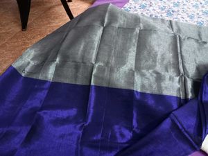 Elegant Two-Tone Tissue Saree