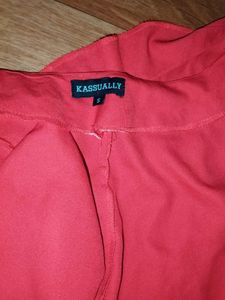 For Women Red Solid Blouson Top