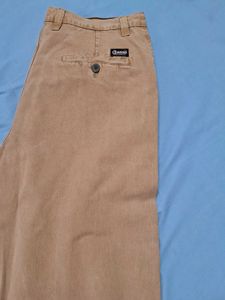CRASCO RELAXED FIT TAN JEANS